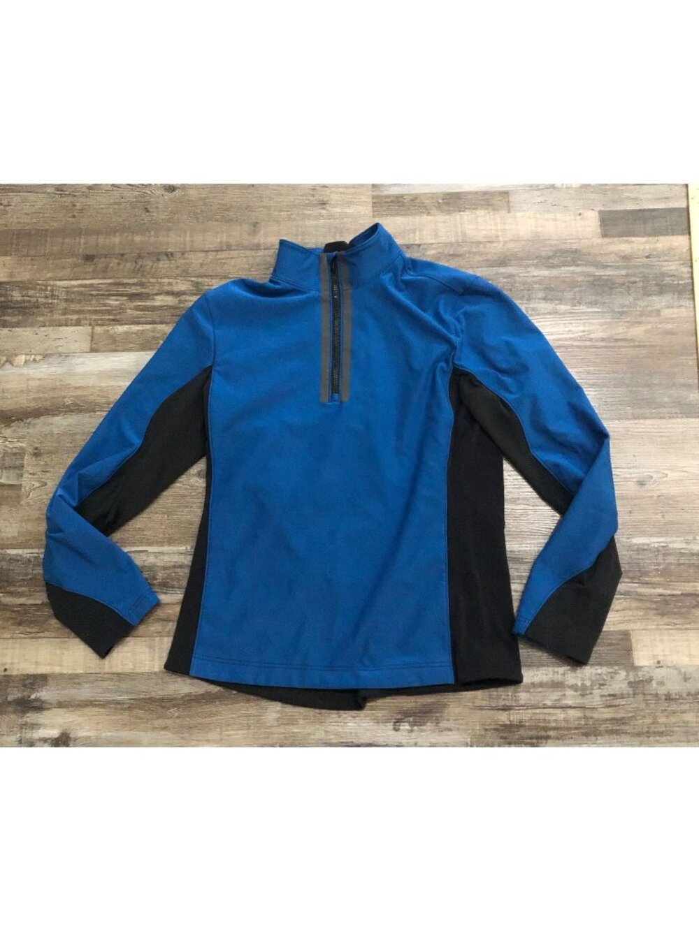 Lululemon Chillstop 1/2 Zip Mens Large Blue & Black Athletic Jacket